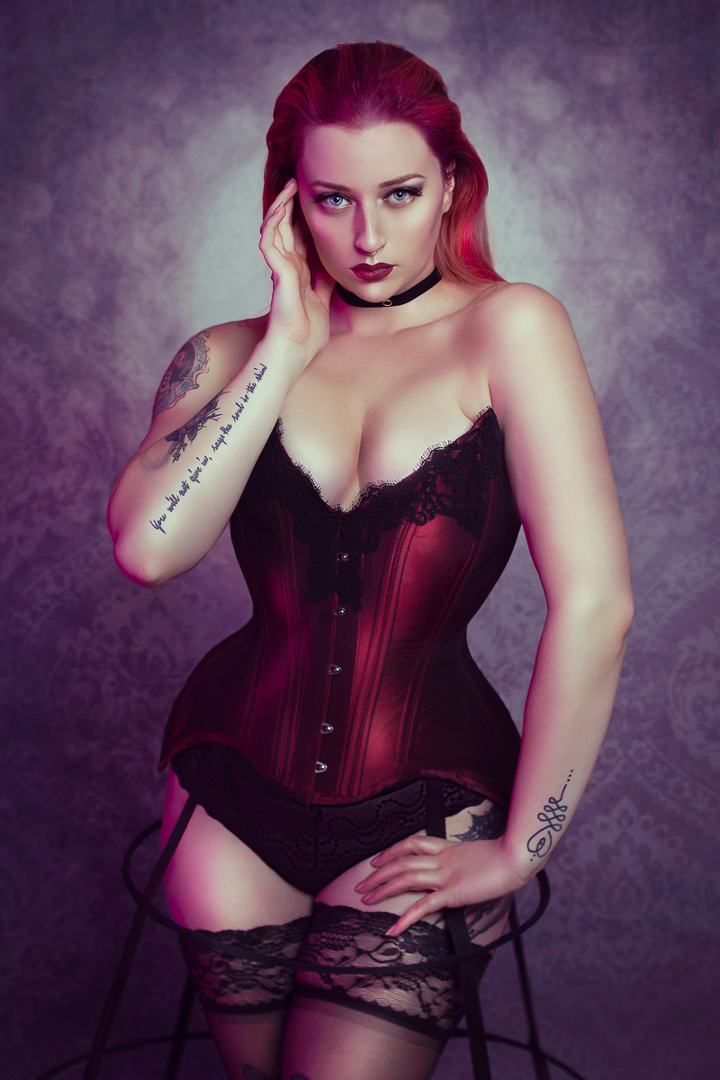 Vampire Vixen. Necia Navince for Skeletons in the Closet by Marco Edelman. Make-up by Ashley Design make-up artistry