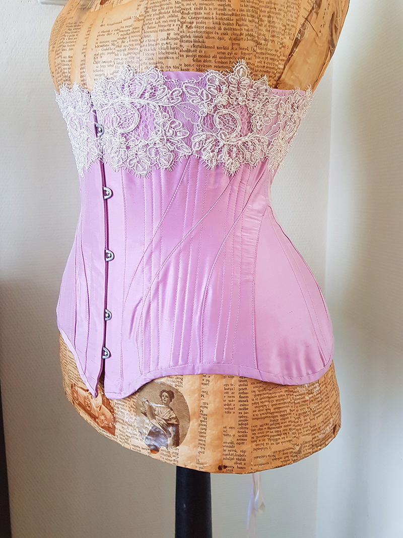 Pink edwardian corset — Skeletons in the Closet Couture and Corsetry
